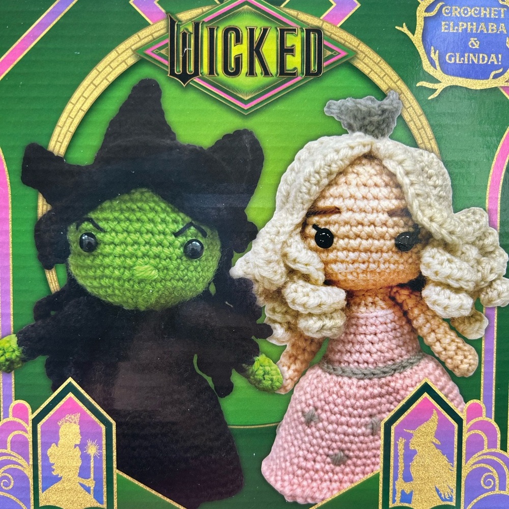 Wicked Crochet Elphaba & Glinda Dolls